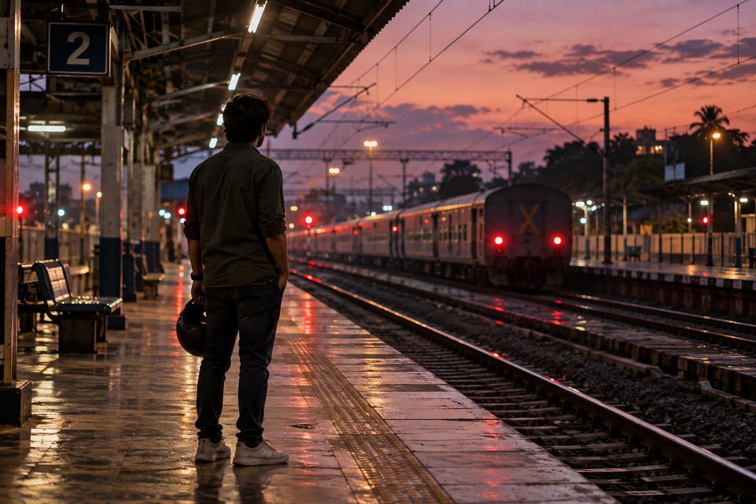 The platform after the train